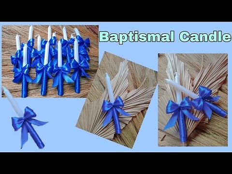 How to make Candle for Christening | DIY Baptism Candle | quick and easy