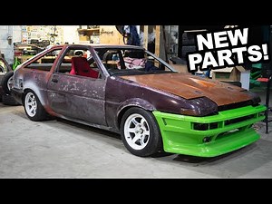The AE86 Gets New Wheels and a Front Bumper