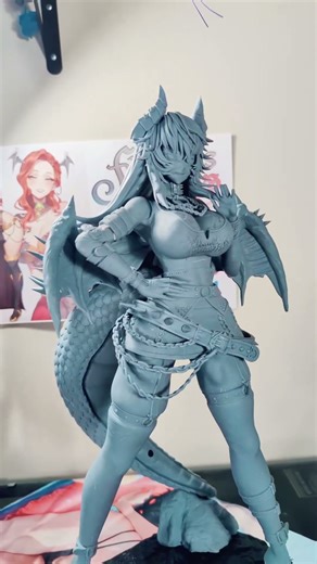 zentreya sculpted by @saltsculpt #animefigures #3dprinting #figure #3dprinter