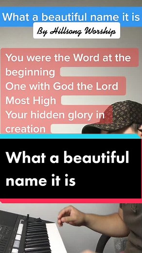What a Beautiful Name Karaoke - Hillsong Worship Cover