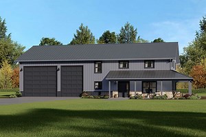 Barndominium Plan - 2,456 Square Feet, 3 Bedrooms, 2.5 Bathrooms | Floor Plan #5032-00117 | America's Best House Plans