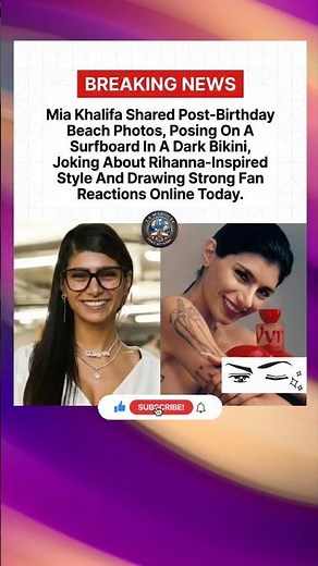 Mia Khalifa’s Rihanna-Inspired Look Goes VIRAL 🏄‍♀️🔥 #Shorts