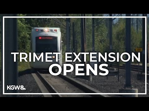 TriMet's MAX Red Line from Portland airport to Hillsboro officially opens