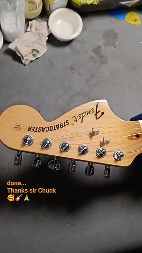 Fender strat U.S.A. Done: Fullsetup Rebeveled fret ends String action after: 1.0 mm Salamat sa tiwala sir Chuck Oblea #2Five1 #guitarfullsetup #guitarmod | 2Five1