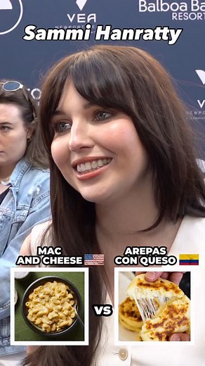 Chriz Ortiz | Host | Celeb Interviews/ Entrevistas Famosos on Instagram: "Sammi Hanratty from “YellowJacket” picks between her favorite foods at the Newport Film Festival  #NewPortFilmFestival #SammiHanratty #YellowJacket #MexicanFood  @camilarosero  @la_maravilla2379 @sammihanratty"