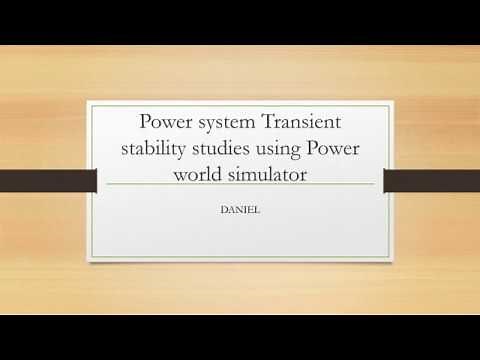 Power world simulator for transient stability studies in power systems - part 1