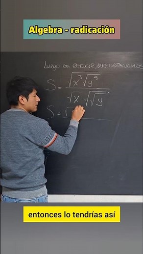 resolviendo algebra radicación #preuniversitario #matematicas #algebraicamente #clases