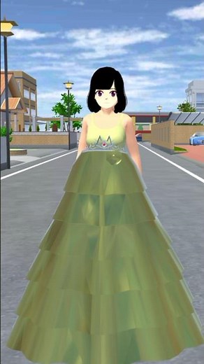Golden Metallic Princess Dress Tutorial 💛👗 | Sakura School Simulator #sakuraschoolsimulator #sss