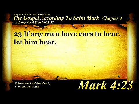 The Gospel of Mark Chapter 4 - Bible Book 41 - The Holy Bible KJV in HD 4K Audio Text