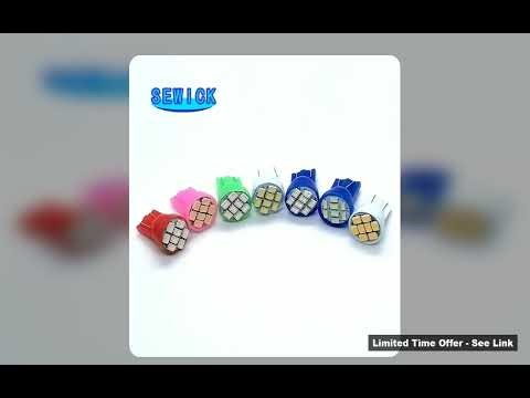 Best 500Pcs T10 8 Smd Best Deals 1206 3020 194 168 Led Bulbs Wedge Ac Dc 12V Pinball Machine Upd