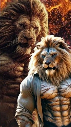 African Lion Vs Asiatic Lion 🤔🤯 By info fact News