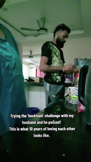 The Beckham challenge. #beckhamchallenge #islandsinthestream #husbandwife