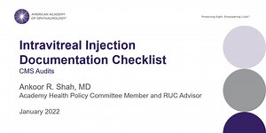 Intravitreal Injection Documentation Checklist