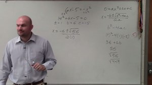 How to solve a quadratic using the quadratic formula