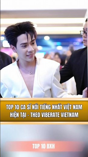 Top 10 most famous singers in Vietnam - according to Viberate Vietnam #shorts