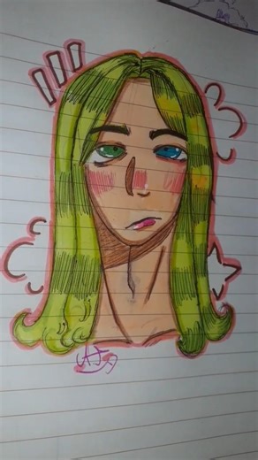 😒+😞 #green#art#drawing#sketches