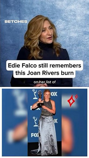 Joan Rivers Did Edie Falco so Dirty #redcarpet