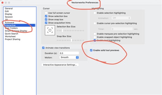 Polyline fill preview