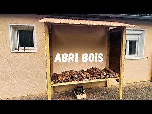 Building a simple and quick firewood shelter - DIY home