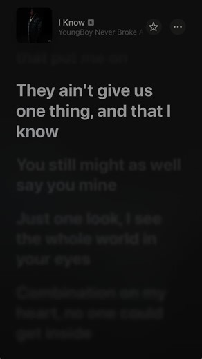 I Know - YoungBoy #nbayoungboy #lyrics #fyp #yb #song | i know by yb