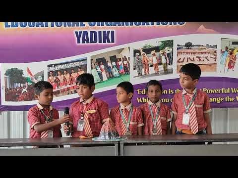 Volcano project by 3rd standard students