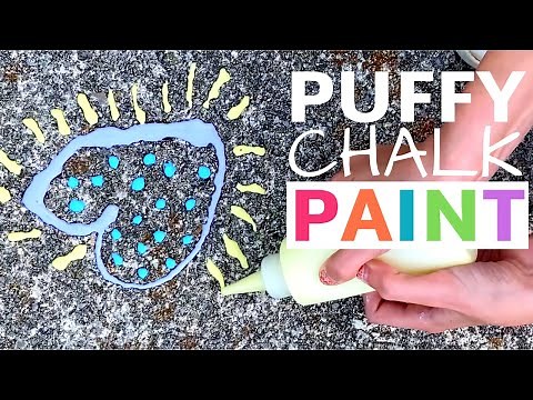 Make Puffy Sidewalk Chalk Paint With Just 4 Ingredients