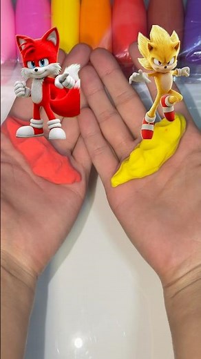 Sonic vs Tails Color Battle ⚡🔴🟡DON’T BLINK!#satisfying #sonic #viral #trending #explorepage #short