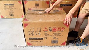 SUDICA Modern Dining Chairs Set of 2, White PU Leather High Back Upholstered Chairs with Gold Metal Legs for Dining Room and Kitchen