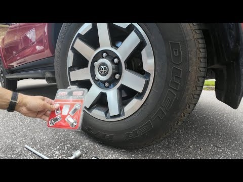Toyota 4Runner..Wheel Locks..how to use!!
