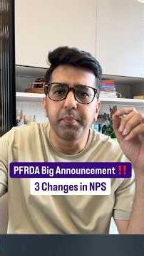 Massive NPS Update | PFRDA New Rules