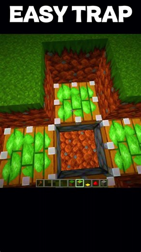 Easy trap in Minecraft #shorts