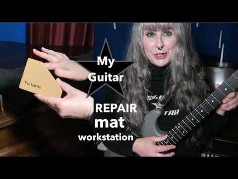 Setting Up My Guitar Repair Space: Mat + Neck Rest Combo FLATSONS