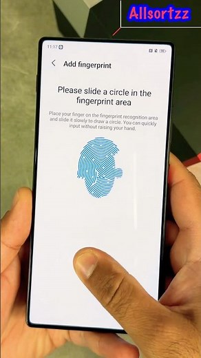 Ultra Sonic Fingerprint Sensor On The Nubia Z80 Ultra. #nubiaz80ultra #nubia #shorts