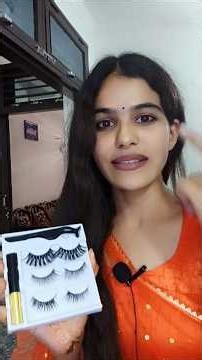 How to apply magnetic eyelashes.... let's learn how to use magnetic eyelashes in very simple way....