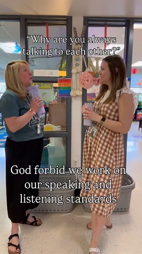 10K views · 1.3K reactions | Just two highly trained professionals... practicing ‘effective communication’ between bells. #HallwayMeetings #teachersofinstagram | mary.molds.minds | Facebook