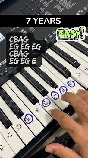 7 Years #piano #tutorial #pianolessons #easypiano #learnpiano #pianotutorial #7years #sevenyears