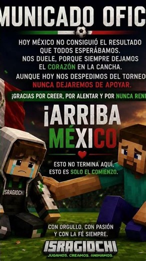 📢 OFFICIAL STATEMENT 🇲🇽MEXICO has been eliminated from the World Cup. They say goodbye to the tou...