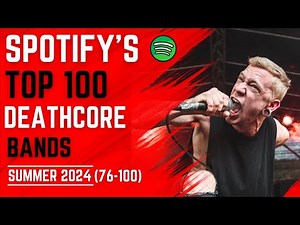Unveiling Spotify's Top 100 Deathcore Bands in 2024 (76-100)