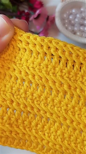 woww**crochet and tunisian pattern model 🌻😍 #crochet #knitting #tunisian