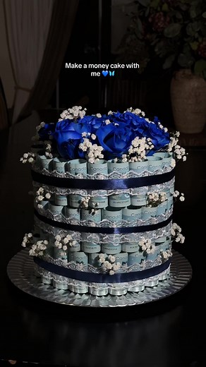 Creating a Money Cake for a Birthday Surprise