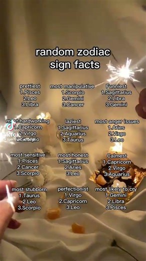 Random Zodiac Sign Facts #zodiacsigns