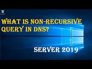 WHAT IS NON-RECURSIVE QUERY IN DNS?