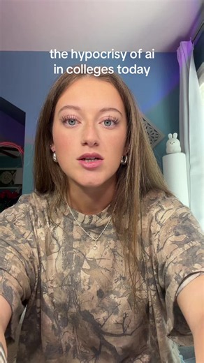 I’m not like an AI apologist by any means & I think most of it is useless or unnecessary but the hypocrisy is ridiculous and wild. Hold yourselves up to a better standard #college #ai #thoughtdaughter #commentary
