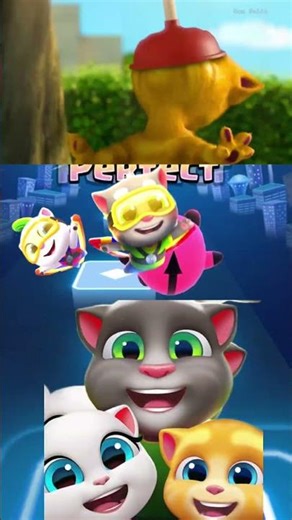 Talking Tom & Coffin Dance🎶 Tiles Hop EDM Rush |#shorts #tileshop #coffindance #talkingtom