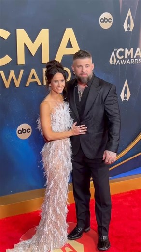 Music Mayhem on Instagram: "@brantleygilbert and his wife @ambercochrangilbert shine on the 2025 #CMAAwards red carpet. ❤️❤️ #BrantleyGilbert #BGNation #CountryMusic"