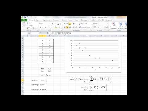 BFIP13: Calculating Sample Covariance and Correlation with Excel