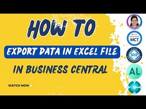 How to export data in excel? Export Excel Data in Business Central AL Programming-Step by Step Guide