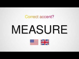 How to Pronounce Measure | Measure Correct Pronunciation