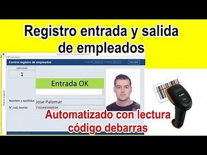 Employee entry and exit control with barcode (RE2)