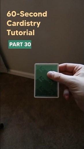 Beginner Cardistry / 60-Second Tutorial - Part 30 #cardistry #tutorial #magic #beginner #cards